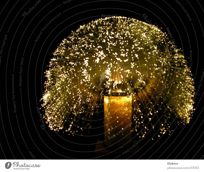 Glasfaserleucht weiß Low-Tech Lampe Nacht schwarz Feuerwerk Licht Glühbirne Weihnachten & Advent Weihnachtsdekoration Silvester u. Neujahr Häusliches Leben Club