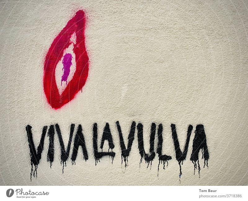 Graffiti „Viva la Vulva“ - Frauenpower grafitti frauentag Weltfrauentag Homosexualität lesbisch lesben lesben und schwulenszene frauen an die macht vagina vulva