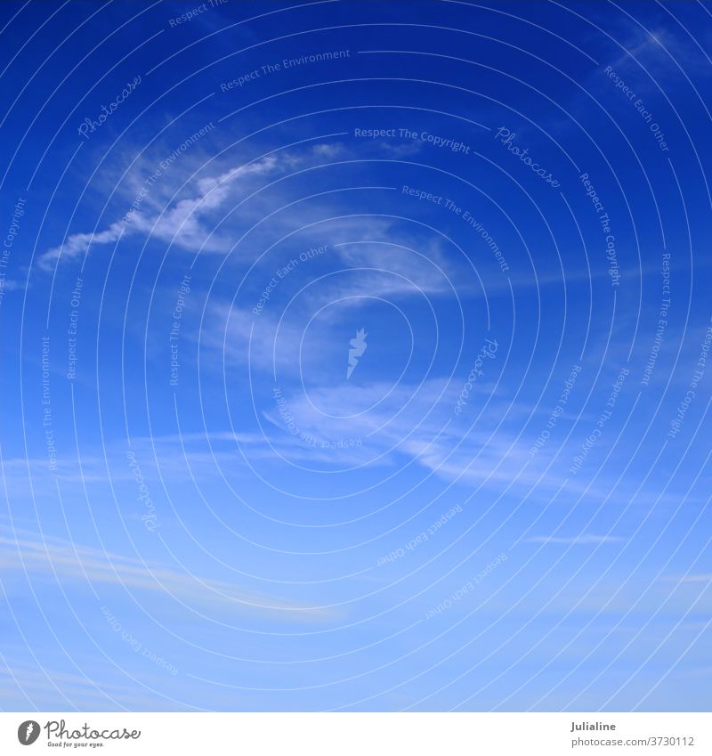 Bild des sommerlichen flauschigen Himmels Himmel (Jenseits) Schutzdach fluffig blau Natur Cloud Textur Hintergrund abstrakt Himmelslandschaft Raum Air