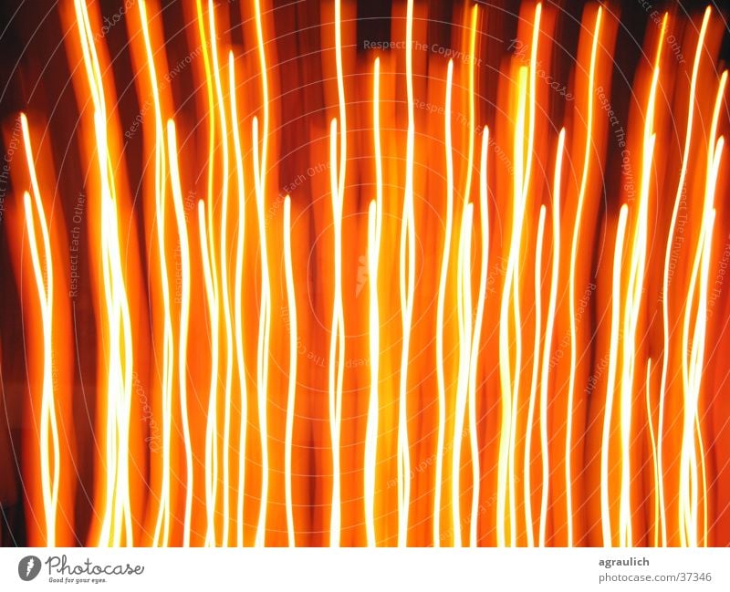 Lichtwürmer Geschwindigkeit Lava Streifen gelb Kerze heiß Fototechnik Brand Flamme lichtwürmer orange Bewegung Lampe Beleuchtung