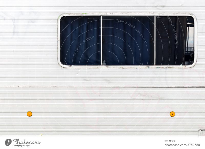 Mobile Home Fenster Camping Wohnmobil Ferien & Urlaub & Reisen Freiheit Freizeit & Hobby Wohnwagen Mobilität Abenteuer Verkehrsmittel Fahrzeug Seitenansicht