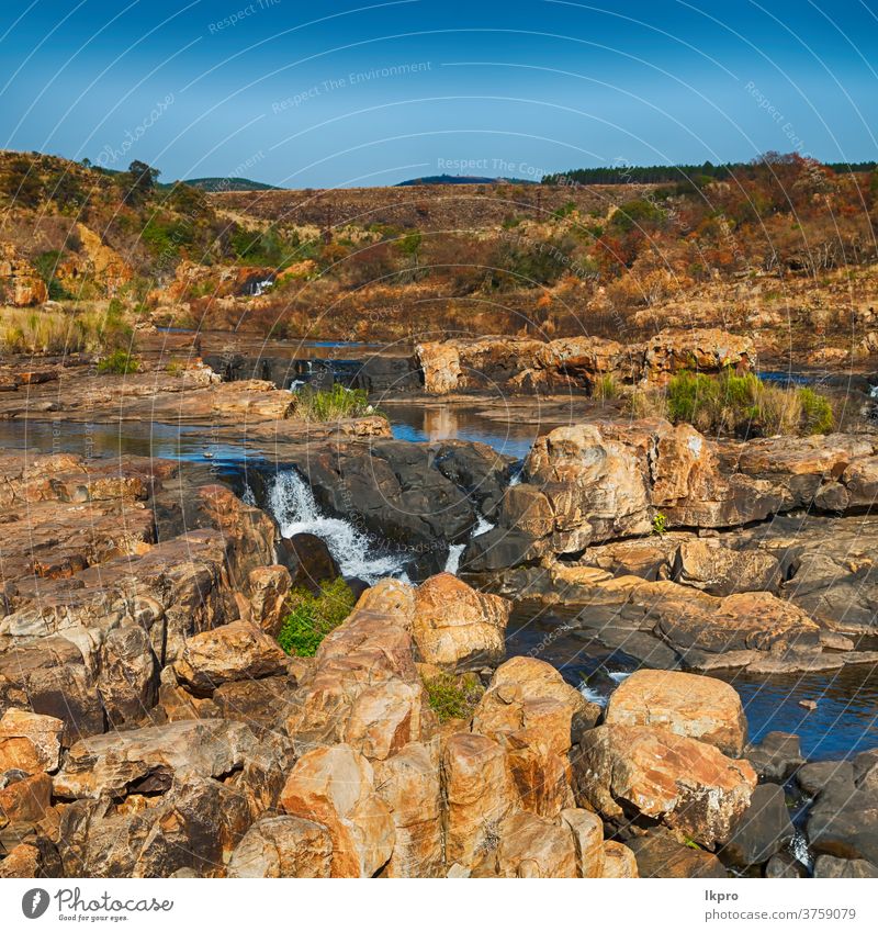 in der Schlucht des südafrikanischen Flusses blyde Afrika Süden mpumalanga Natur Landschaft drakensberg Wasser Berge u. Gebirge Glück Reserve Felsen Tourismus