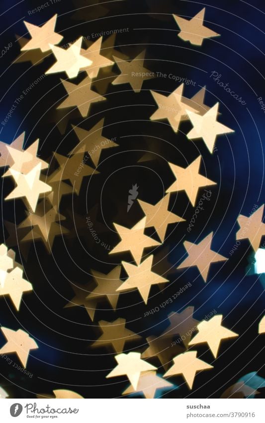 sternenbokeh Sterne Lichter Bokeh leuchtend abstrakt weihnachtlich Unschärfe Hintergrund Dekoration & Verzierung Weihnachten & Advent gold