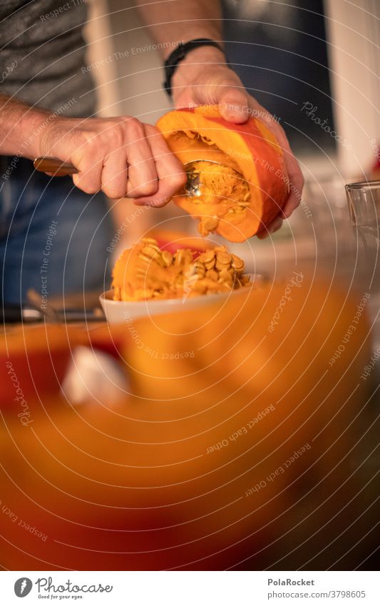 #A# Kürbis-Suppe-Am-Tun I orange Gesunde Ernährung Bioprodukte Lebensmittel Gemüse Farbfoto Mittagessen Essen Herbstgefühle Herbstbeginn herbstlich