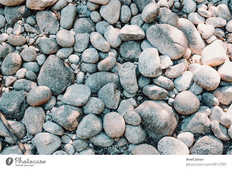 Hintergrund aus vielen weißen Felsen Stein Gesundheit Gleichgewicht Therapie Schönheit Boot Objekt geistig Erholung Frieden Rückzug Strand Stabilität Sommer