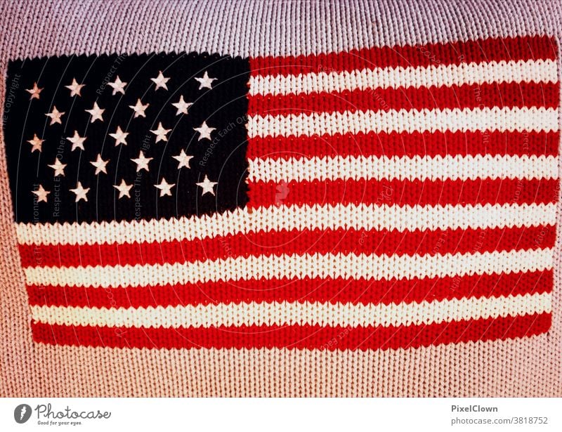 Amerika vor einer historischen Wahl USA Fahne Patriotismus Stars and Stripes Amerikaner Kissen, Wohnen, Präsidentschaftswahl