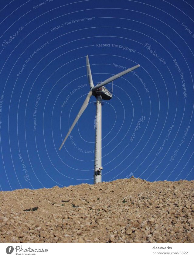 Windrad Elektrisches Gerät Technik & Technologie Natur blau Himmel