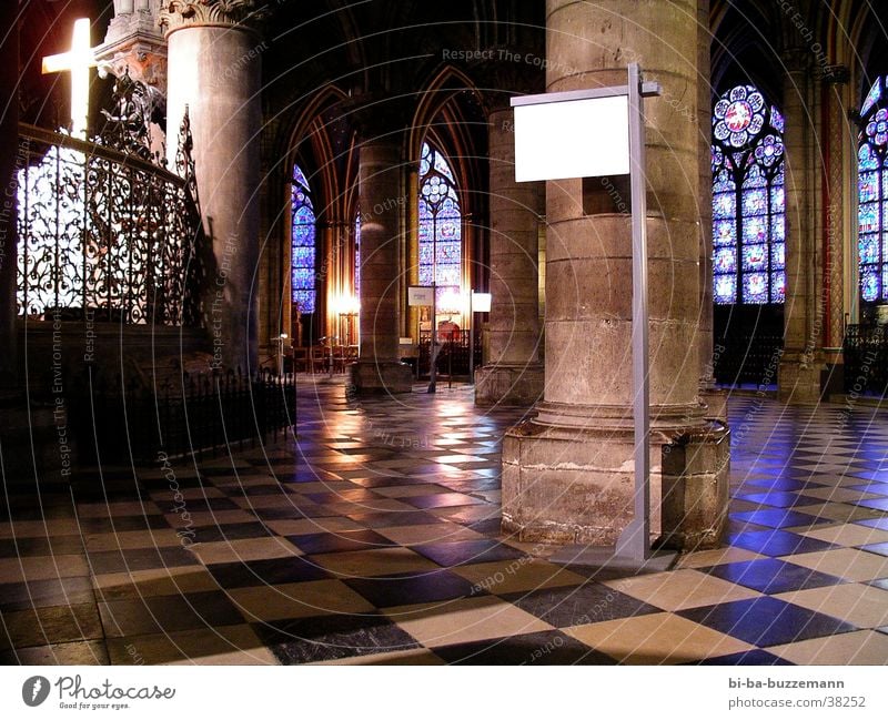Notre Dame de Paris Fenster Kirchenfenster Freizeit & Hobby Religion & Glaube Säule Marmor Notre-Dame