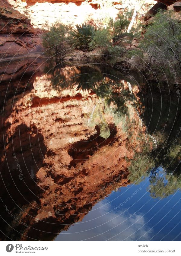 kings canyon Australien Reflexion & Spiegelung Teich Berge u. Gebirge Wasser Himmel
