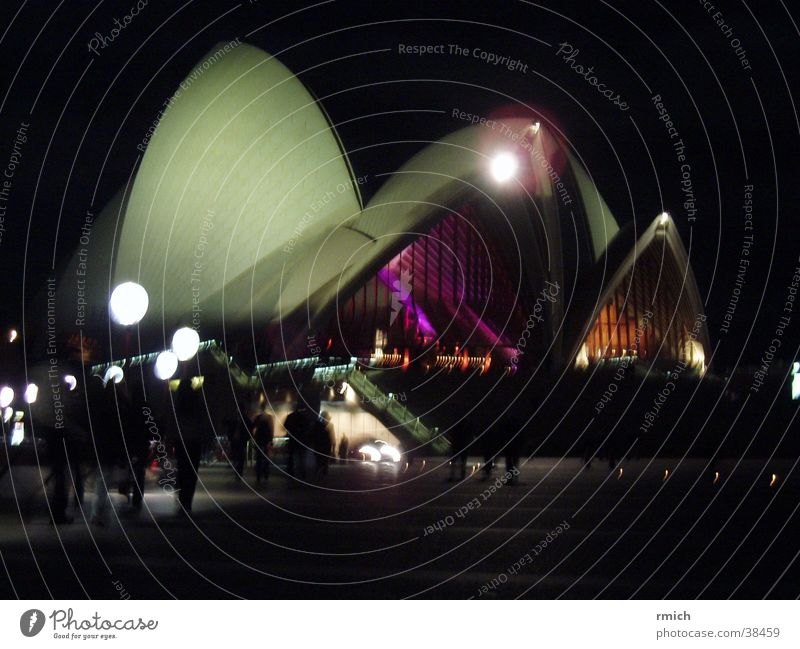 sydney opera Sydney Nacht dunkel Architektur Oper Beleuchtung Reflexion & Spiegelung