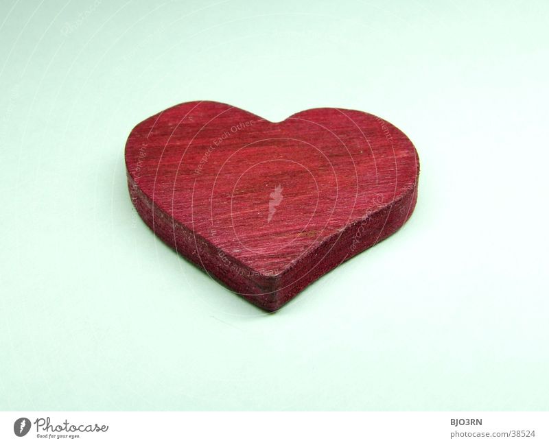 Herz #5 rot weiß Makroaufnahme Liebe weis