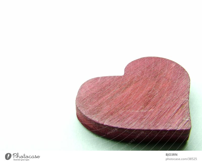 Herz #1 rot weiß Makroaufnahme Liebe weis Valentinstag