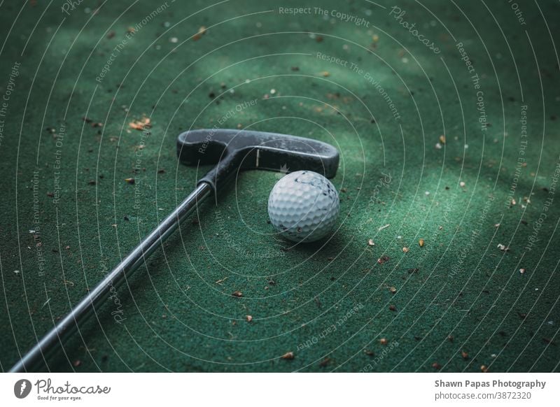 Putt-Putt Golf grün Golfball Loch in einem Club