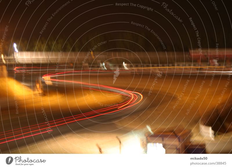 24h-Race Oschersleben_1 Langzeitbelichtung Nacht Geschwindigkeit braun dunkel Farbe