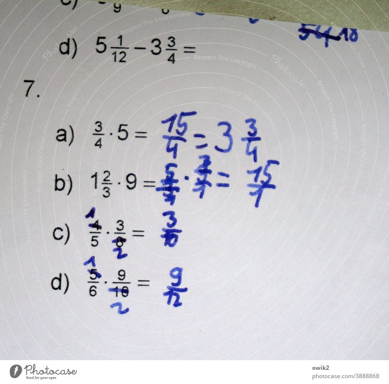 Komplexe Zahlen Mathematik Gleichung rechnen Ziffern & Zahlen kompliziert Papier Bildung lernen zählen Schriftzeichen Genauigkeit Formel Nachhilfeunterricht