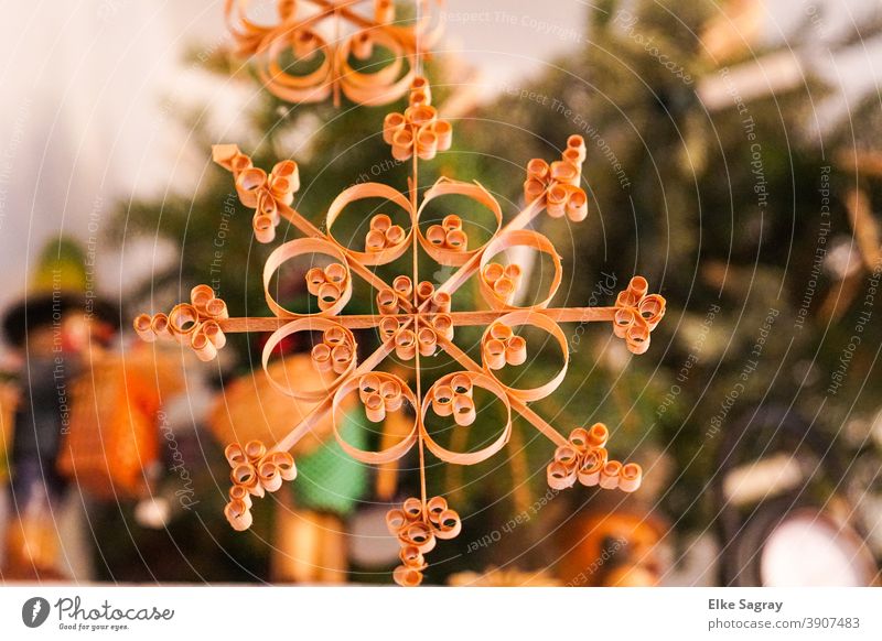 Christbaumschmuck, Baumschmuck , Spanstern Weihnachten & Advent Dekoration & Verzierung Weihnachtsbaum Handarbeit Weihnachtsdekoration