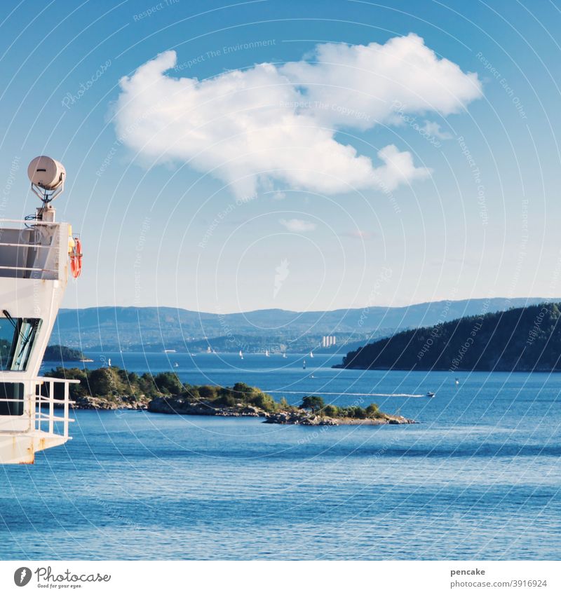 zwischenräume | schiffe, schären, wasserstraßen Schiff Schären Wasser Fjord Fähre Oslofjord Zwischenraum Wasserstraße Hafeneinfahrt Autofähre Norwegen