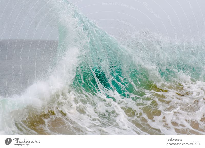 Snapper Rocks Wasser Wellen Pazifik Australien Bewegung Natur Oberflächenspannung Wellenkamm Brandung Naturgewalt Gischt Bewegungsunschärfe Urelemente