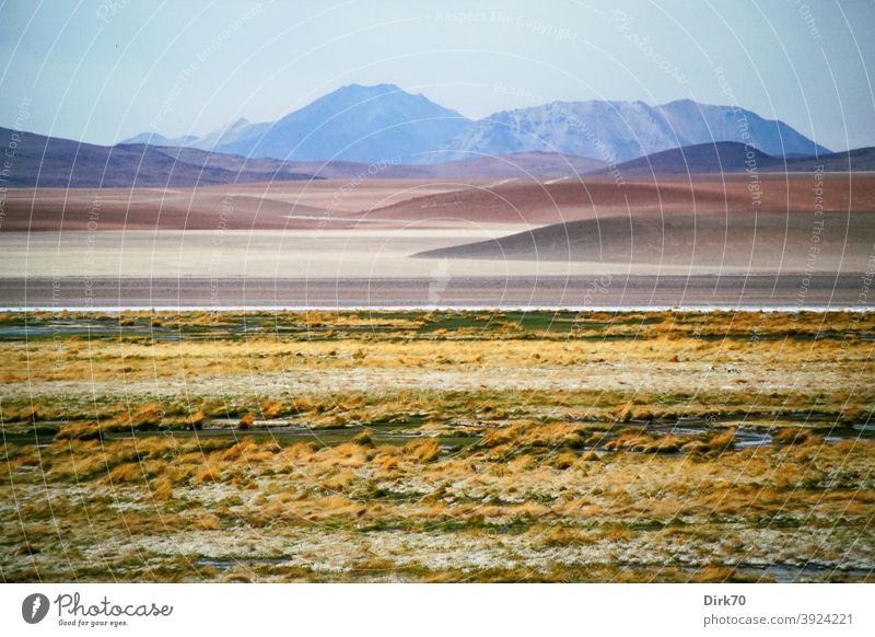Farben des Altiplano Landschaft Landschaftsformen Landschaften Berge u. Gebirge Chile Südamerika Außenaufnahme Natur Farbfoto Menschenleer Himmel Tag Umwelt