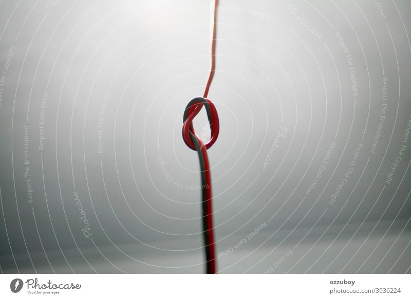 Kabel-Draht-Knoten vereinzelt Knäuel Kraft elektrisch Linie Trennung Nachricht farbig durchkreuzen Fehler Fokus kreisen Gerät verdrahtet Technik & Technologie