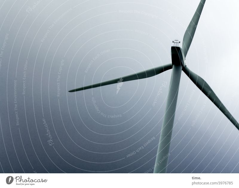 aufgeblasen | sound machine windrad energietechnik anlage windkraftanlage Rotorblätter Energiewirtschaft himmel dunkel anschnitt architektur konstruktion