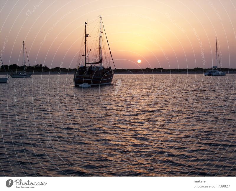 sunset33 Sonnenuntergang Meer Ferien & Urlaub & Reisen Europa Idylle