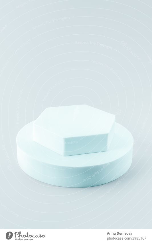 Solider Anzeigeblock Blöcke solide Schaufenster leeres Podium Sockel-Anzeige geometrische Form Regal Produkt-Mockup geometrischer Ständer für Kosmetika