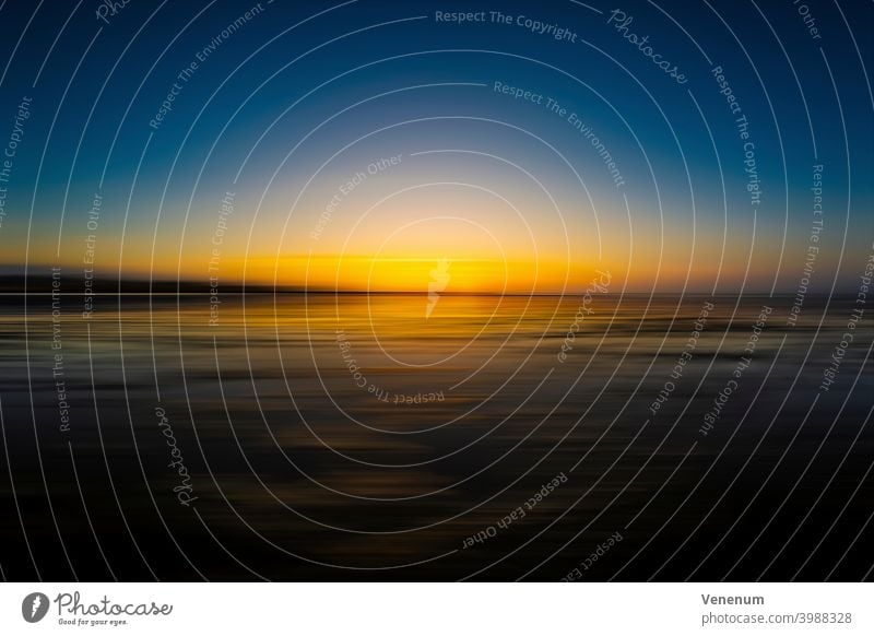 Sonnenuntergang im Wattenmeer , Nachträglich kreativ und abstrakt bearbeitet Nordsee Sonnenuntergänge farbenfroh Natur Naturfotografie Fotografie Boden