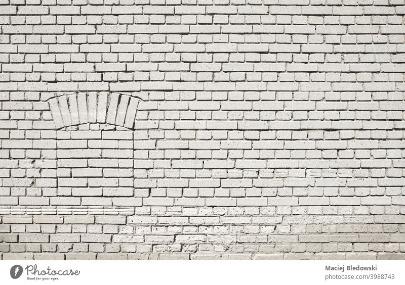 Alte Backsteinmauer Gebäude, Hintergrund oder Textur. alt Baustein Wand Muster Architektur Fassade grau Klotz Tapete