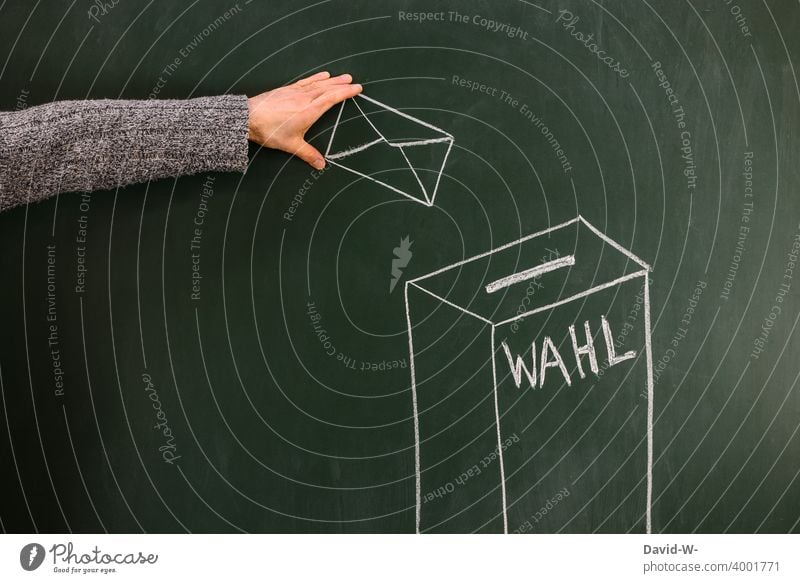 wählen gehen wahl Briefwahl Bundestagswahlen wähler anonym Stimmzettel Wahlkampf Demokratie Entscheidung Wahlen wahltag Wahlbeteiligung Wahlbrief Mann