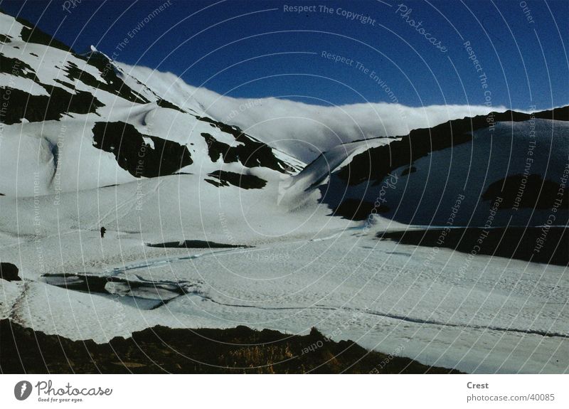 Gletscher kalt Einsamkeit Berge u. Gebirge Schnee ruhig