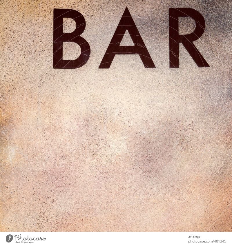 BAR Stil Nachtleben Bar Cocktailbar ausgehen Feste & Feiern Mauer Wand Schriftzeichen authentisch einfach Gastronomie Werbung Typographie Farbfoto