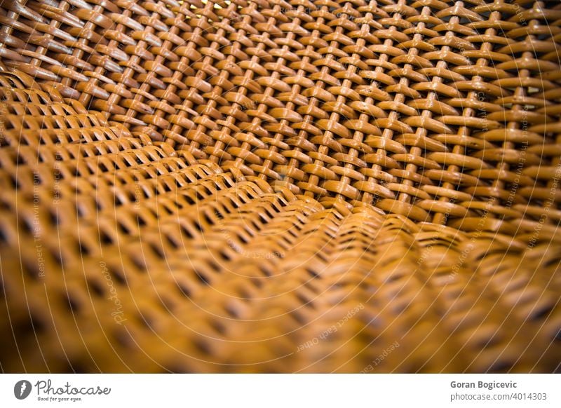 Nahaufnahme Detail des Korbstuhls Muster Design Material Detailaufnahme texturiert ineinander greifen Weide Oberfläche Stuhl Textur Hintergrund Rattan Holz