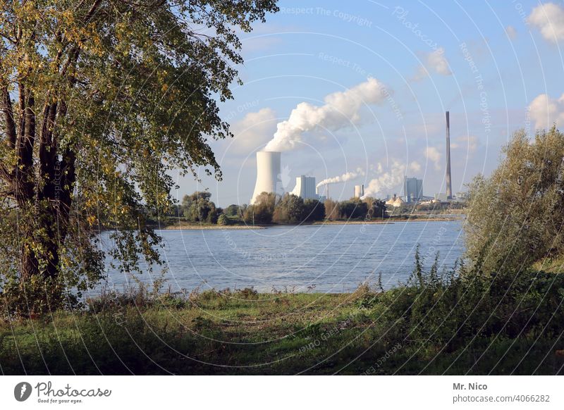 Kraftwerk Kühlturm Klimawandel Industrieanlage Schornstein Kohlekraftwerk Umweltverschmutzung Umweltschutz Erneuerbare Energie Ozon Arbeit & Erwerbstätigkeit