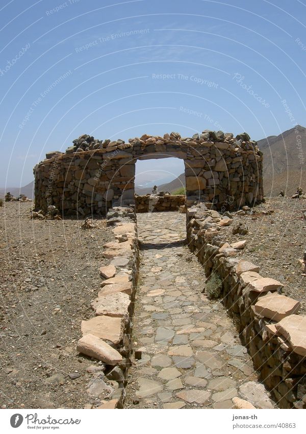 Das Tor zum Himmel Fuerteventura Ferien & Urlaub & Reisen Sommer Architektur Steinbauten Landschaft Natur Berge u. Gebirge