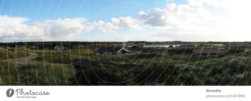 Dänemark Panorama (Aussicht) Ferne Wolken Landschaft Niveau groß Panorama (Bildformat)