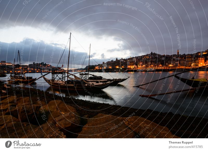 Porto Ferien & Urlaub & Reisen Tourismus Ausflug Ferne Sightseeing Städtereise Sommer Sommerurlaub Wasser Himmel Wolken Nachthimmel Sonnenaufgang