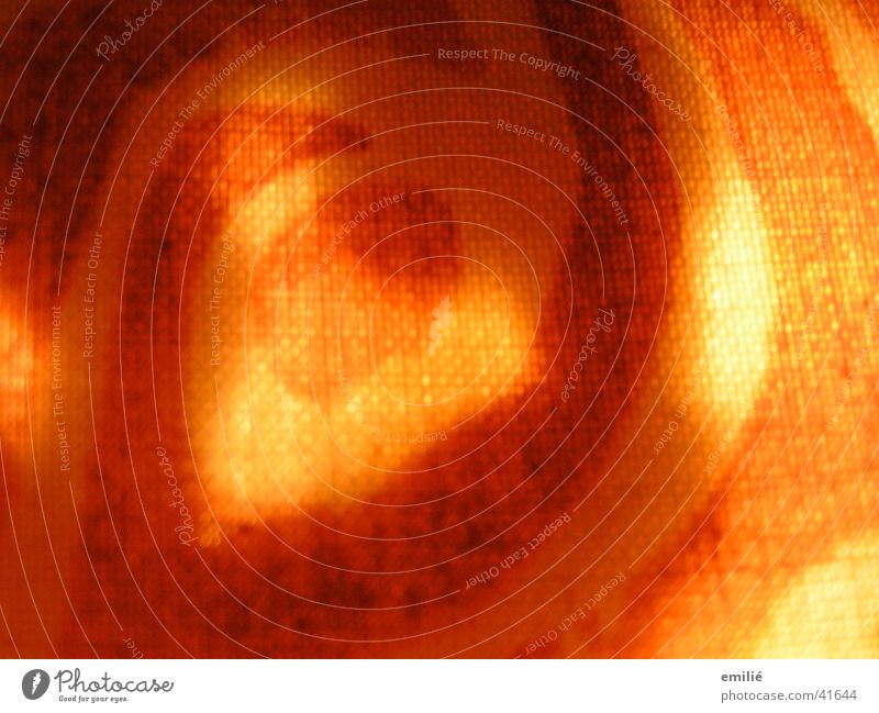 letSUNSHINEin rot Sonne Lichteinfall Stoff Muster gelb Gute Laune Makroaufnahme Nahaufnahme orange Farbe Strukturen & Formen Täuschung