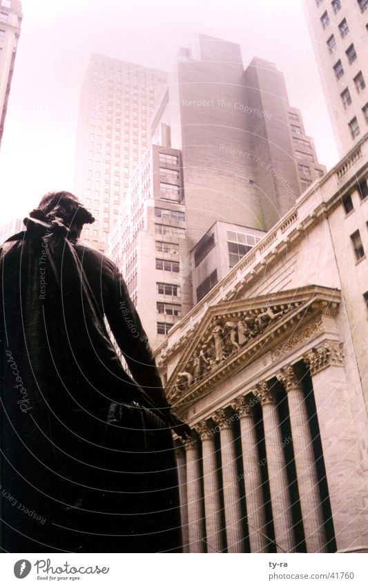Wall Street New York Börse New York City Reichtum Hochhaus Aktien Amerika Architektur USA Macht