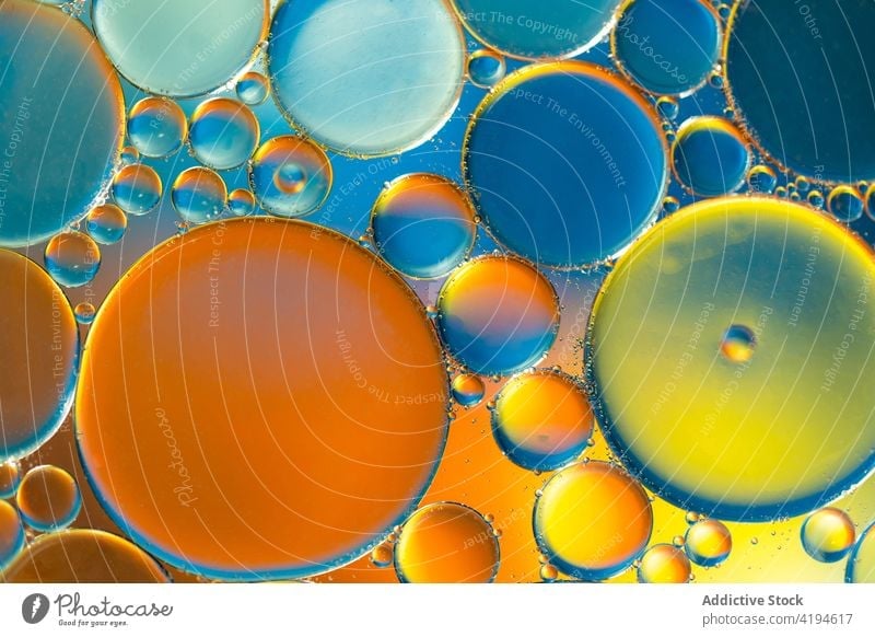 Abstrakter Hintergrund von runden Zellen abstrakt kreisen Form Impfstoff Schaumblase Geometrie Medizin Kur Tropfen Medikament Dosis anders Konfektionsgröße