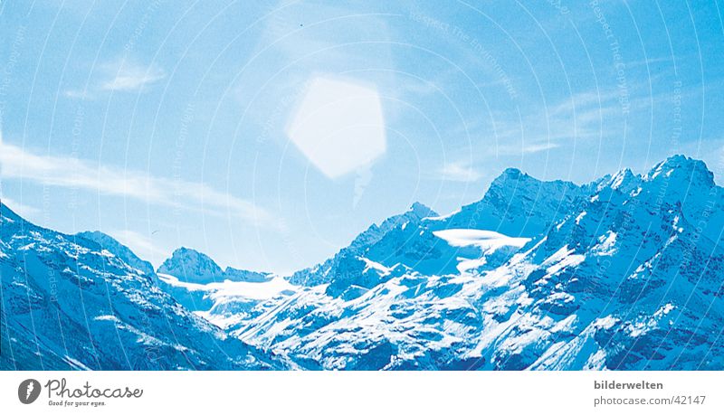 Bergsonne Gipfel Licht wandern Berge u. Gebirge Sonne Reflexion & Spiegelung Erholung