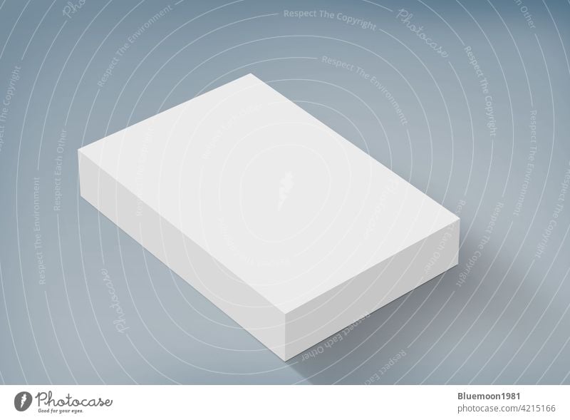 3D weiße Box auf Boden Mock-up Serie Attrappe editierbar Wandel & Veränderung Kisten Kasten Schachtel Design blanko 3d weich Produkt Inserat Rechteck korporativ