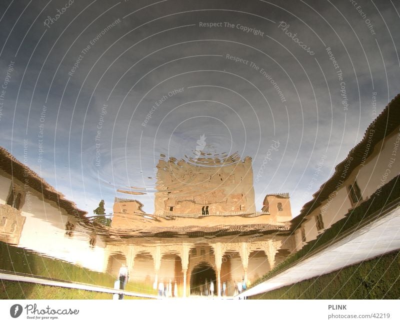 Alhambra Trick17 Granada Spanien Reflexion & Spiegelung Symmetrie Sommer Architektur Wasser upsidedown Sonne