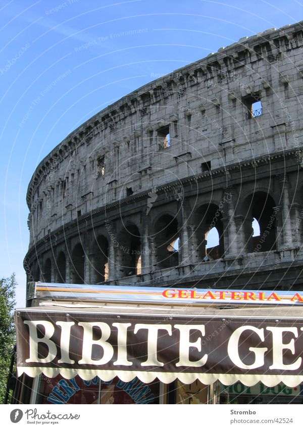 Kolosseum Italien Rom Europa Bibite Gelati Eis