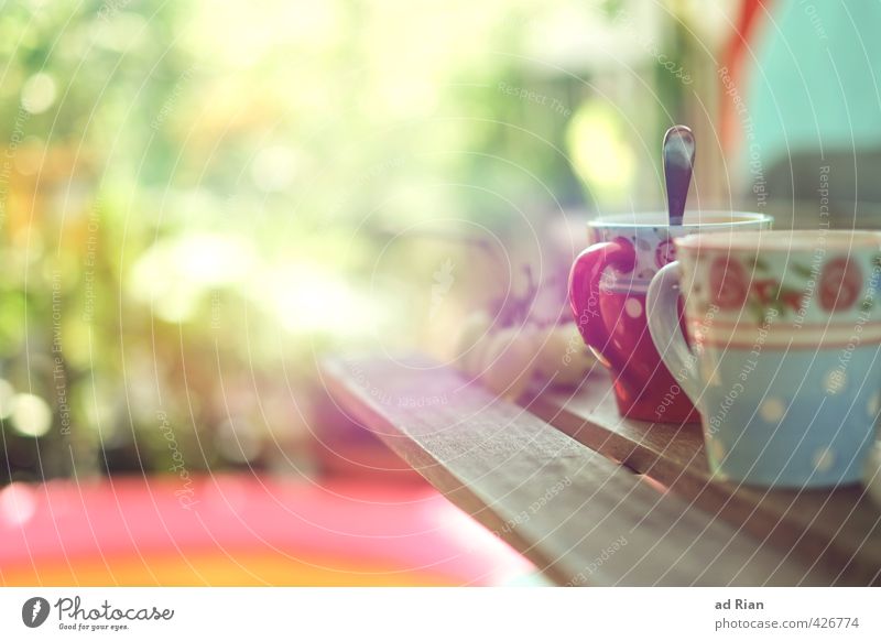 An einem Sonntag im August! Frucht trinken Kaffee Tee Stil Design Sommer Sonne einrichten Dekoration & Verzierung Tisch Balkon Terrasse Balkonpflanze Natur