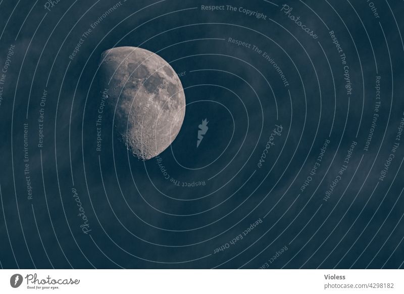 Luna - hinter den Wolken Himmel Krater All Weltall Planet Vollmond Nacht Dunkel Supervollmond leuchten Mond Himmelskörper & Weltall Ferne fantastisch