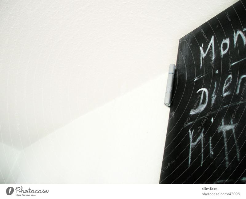 MoDiMi Küche Wochentag Handschrift Schilder & Markierungen Kreide Kalender