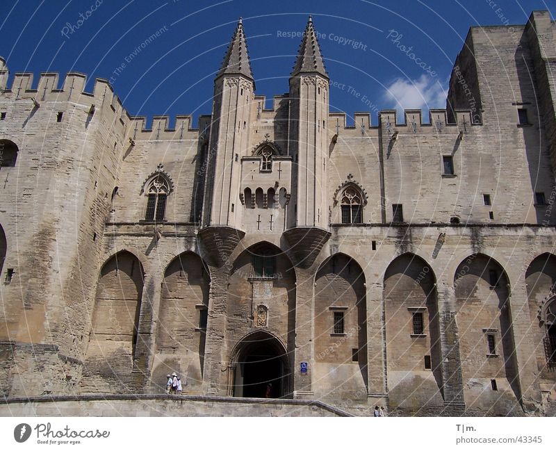 Papstpalast in Avignon Frankreich Palast Gotteshäuser Palais du Pape Päpste Südfrankreich