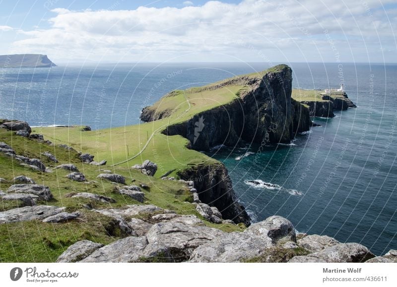 Neist Point Ferien & Urlaub & Reisen Ausflug Ferne Freiheit wandern Natur Landschaft Meer Atlantik Insel Isle of Skye Großbritannien Schottland Innere Hebriden