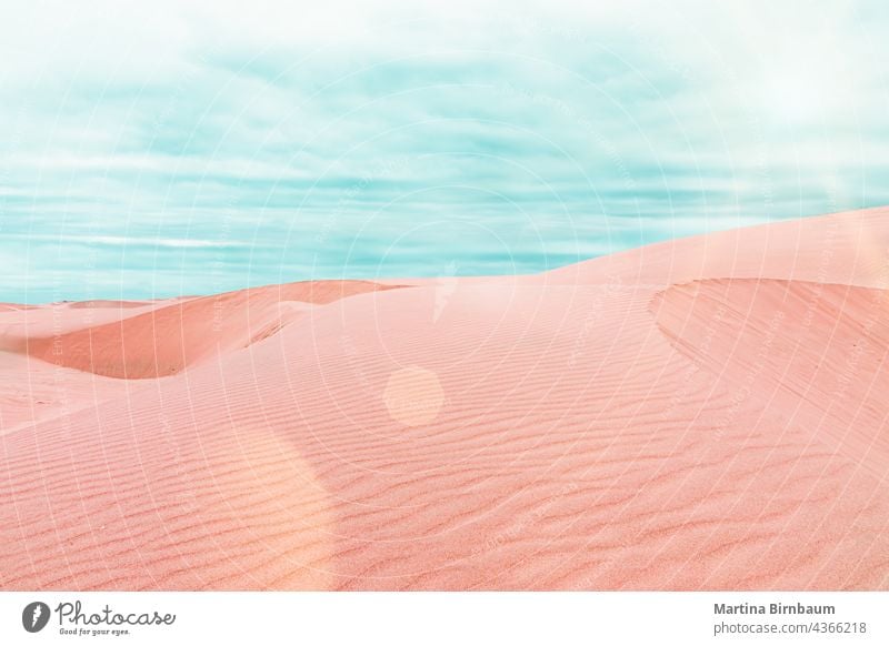 Sanddünen am Pismo-Strand in Kalifornien, USA Düne Hintergründe türkis rosa Landschaft wüst Wildnis Sonnenuntergang Schlaghose Dürre Sahara trocknen Natur